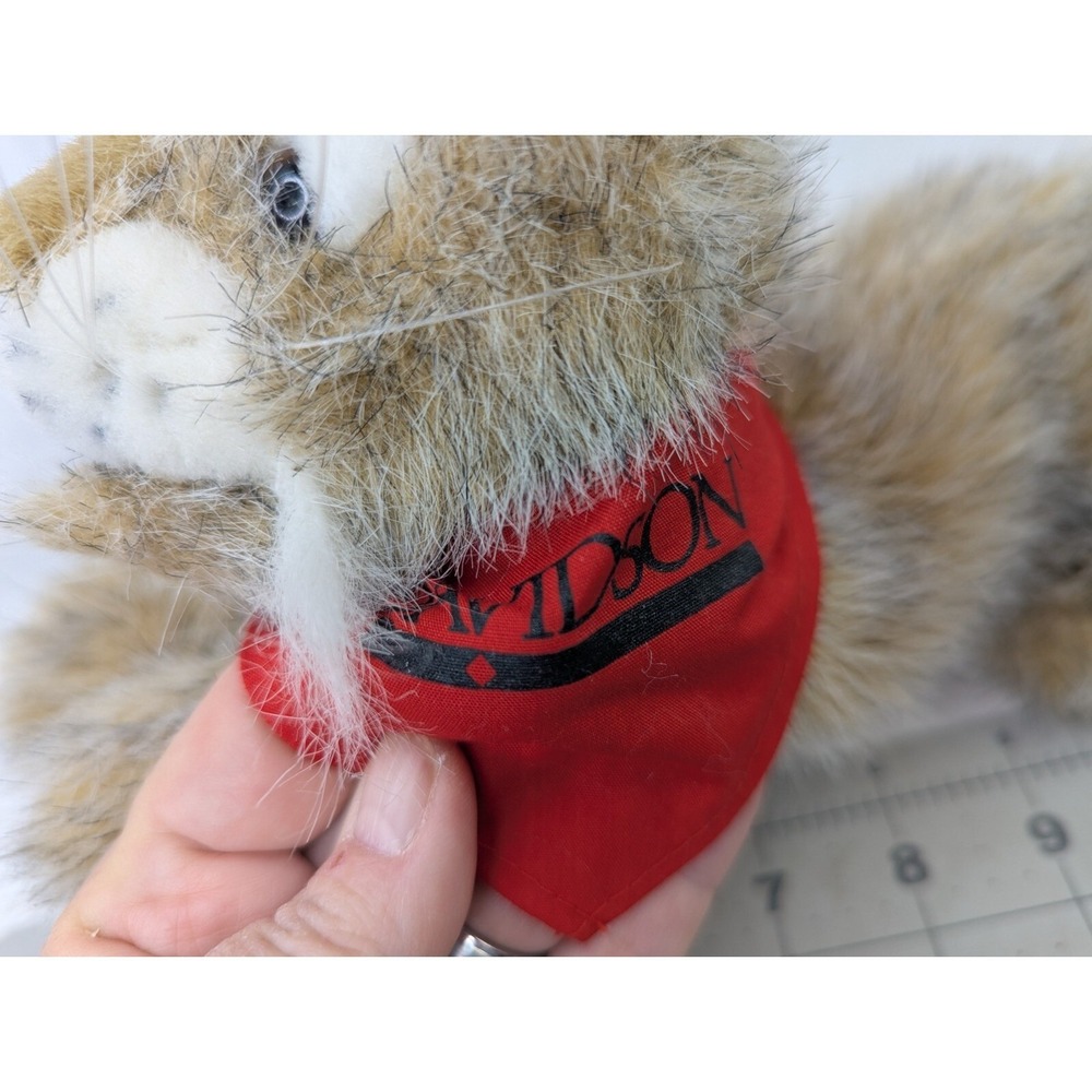 ASI Lion Wolf Bean Plush 5 Inch Davidson Neckerchief Advertising Stuffed Animal - Picture 4 of 10